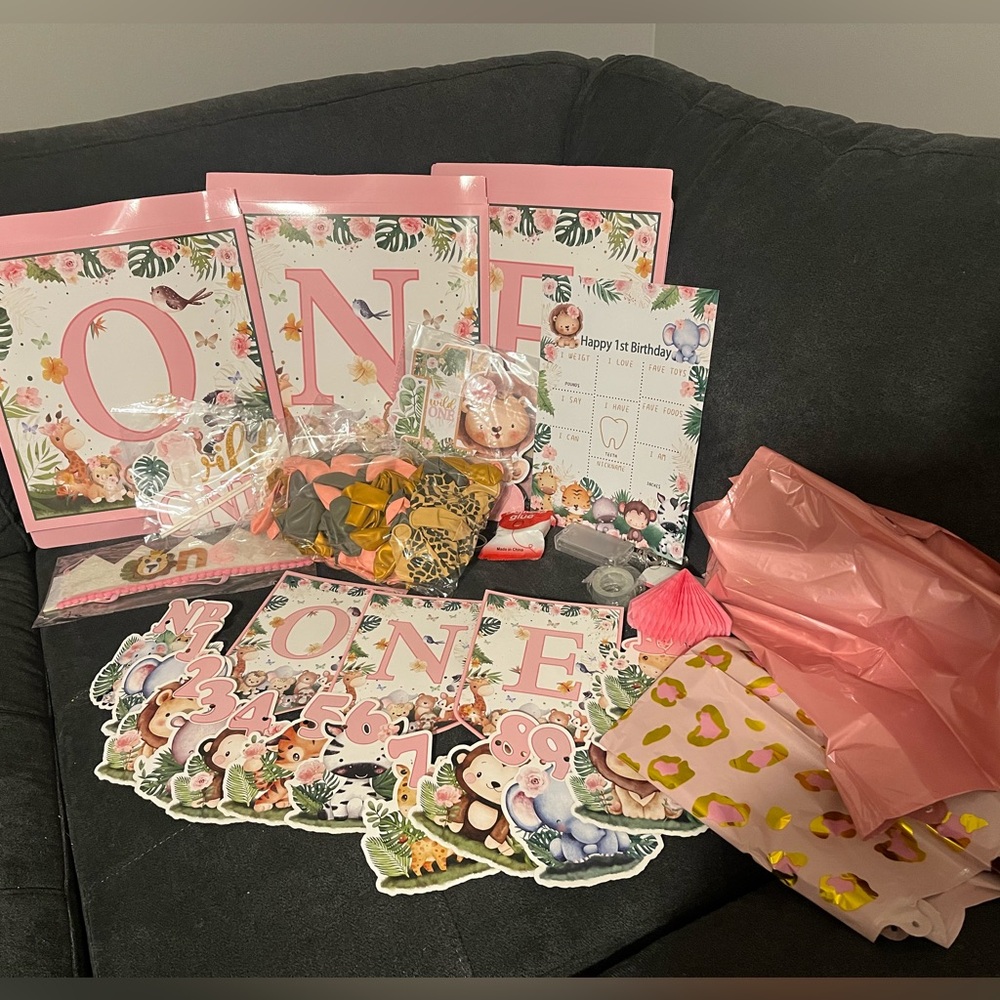 “Wild One” Birthday Party Supplies Set
